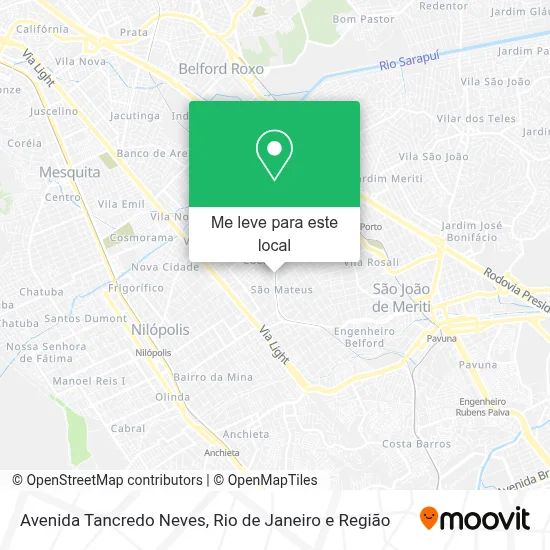 Avenida Tancredo Neves mapa