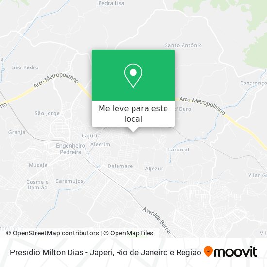 Presídio Milton Dias - Japeri mapa