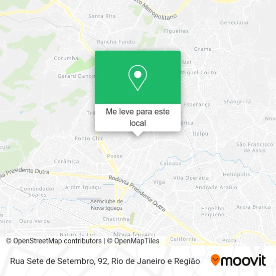 Rua Sete de Setembro, 92 mapa