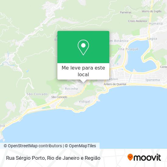 Rua Sérgio Porto mapa