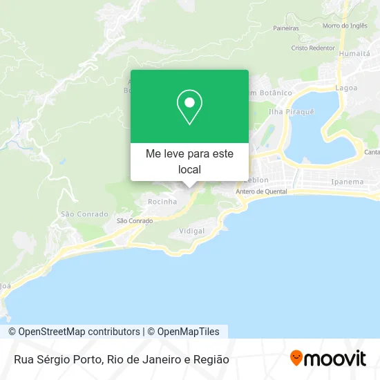 Rua Sérgio Porto mapa