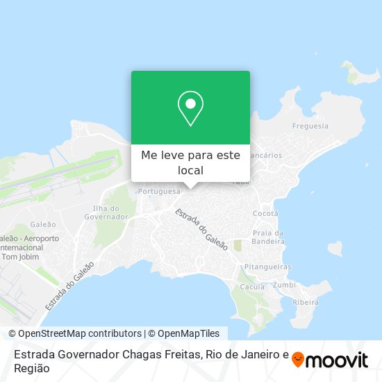 Estrada Governador Chagas Freitas mapa