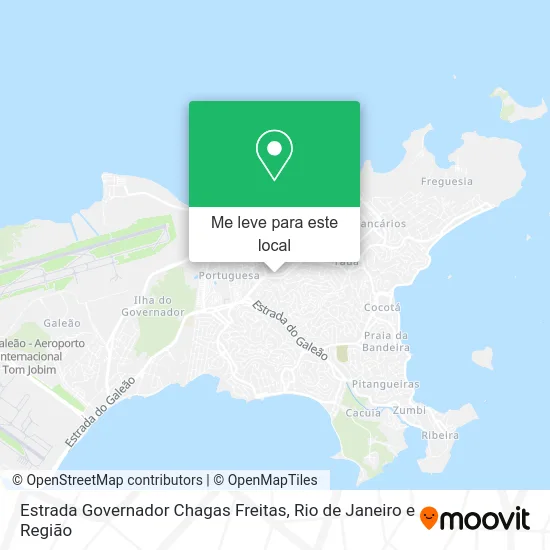 Estrada Governador Chagas Freitas mapa