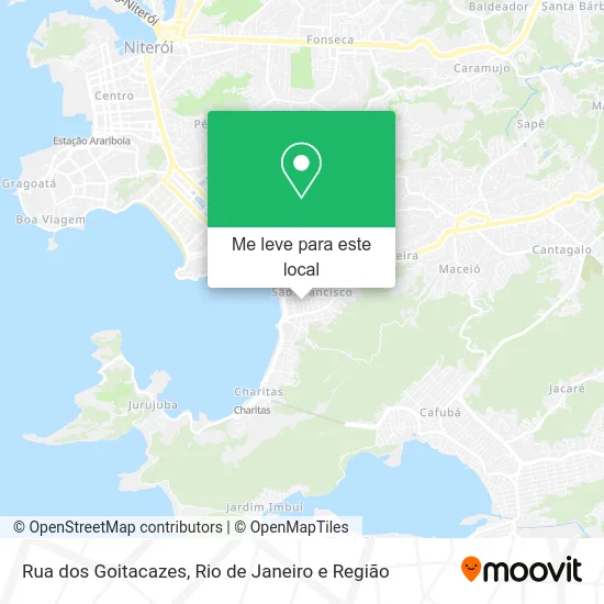 Rua dos Goitacazes mapa