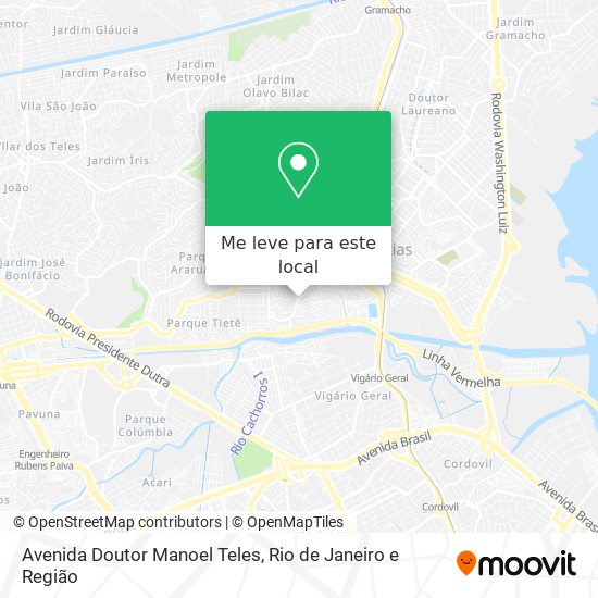 Avenida Doutor Manoel Teles mapa