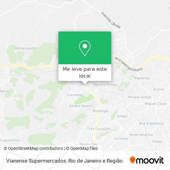 Vianense Supermercados mapa