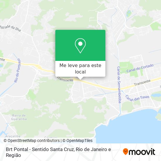 Brt Pontal - Sentido Santa Cruz mapa