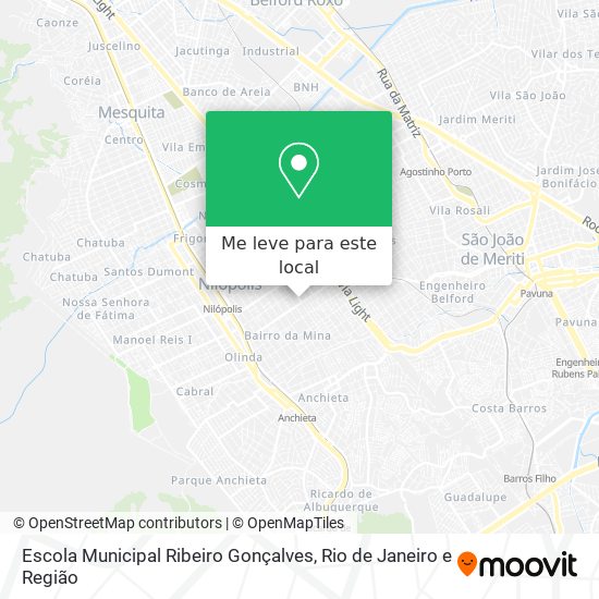 Escola Municipal Ribeiro Gonçalves mapa