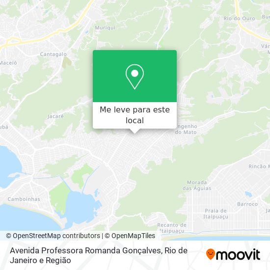 Avenida Professora Romanda Gonçalves mapa