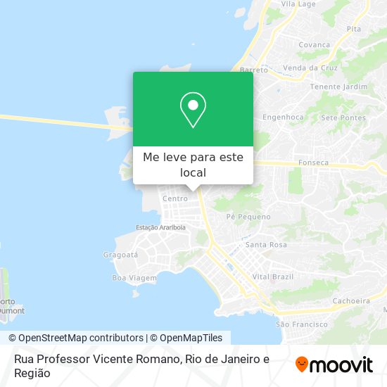 Rua Professor Vicente Romano mapa