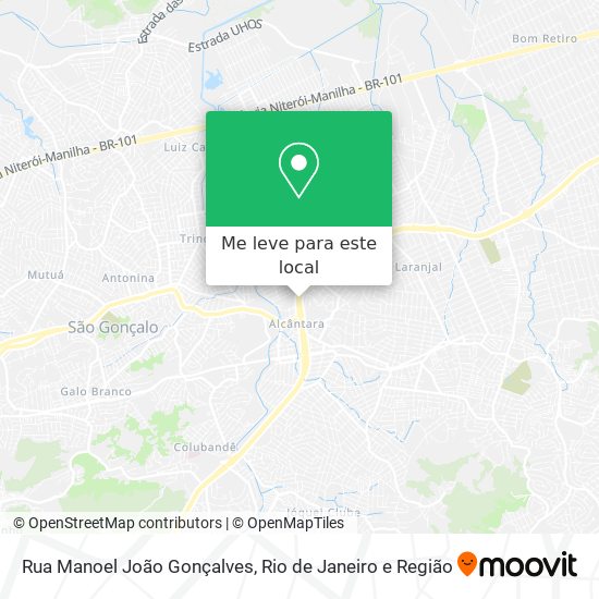 Rua Manoel João Gonçalves mapa