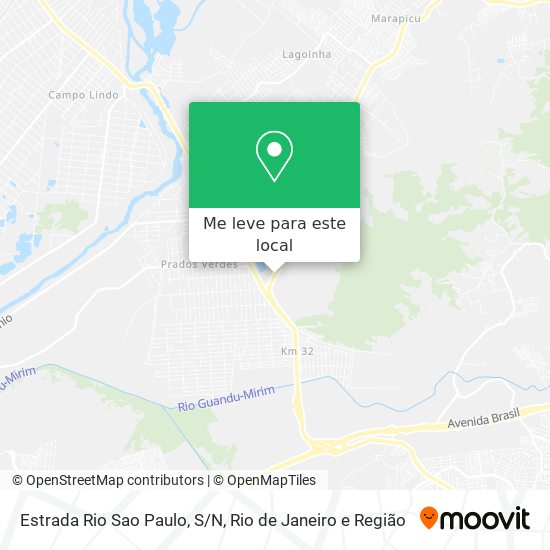 Estrada Rio Sao Paulo, S/N mapa