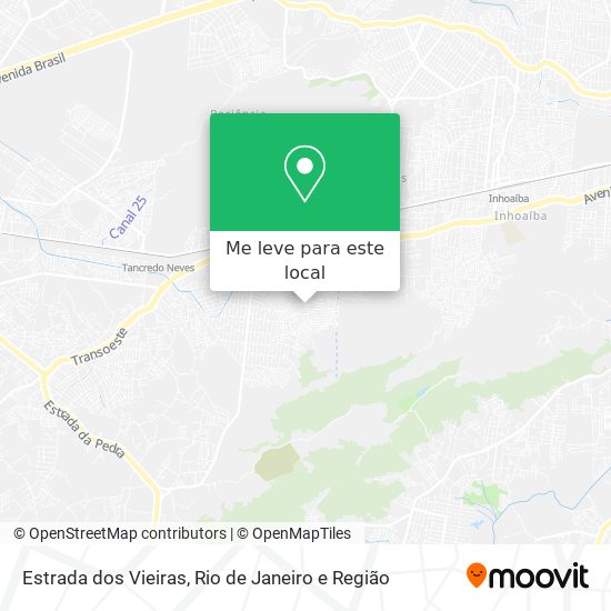 Estrada dos Vieiras mapa