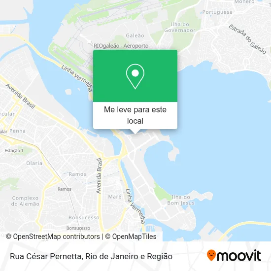 Rua César Pernetta mapa