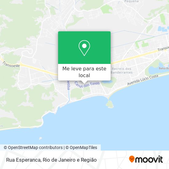 Rua Esperanca mapa