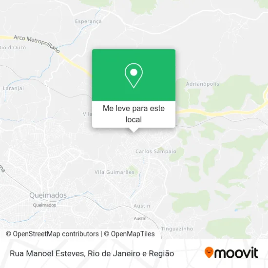 Rua Manoel Esteves mapa