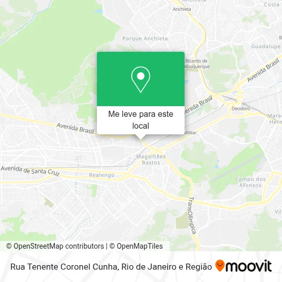 Rua Tenente Coronel Cunha mapa