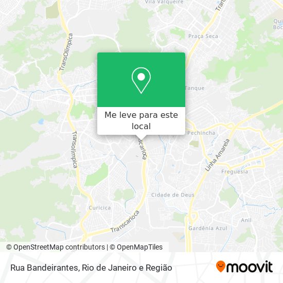 Rua Bandeirantes mapa