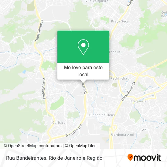 Rua Bandeirantes mapa