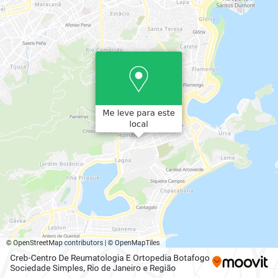 Creb-Centro De Reumatologia E Ortopedia Botafogo Sociedade Simples mapa