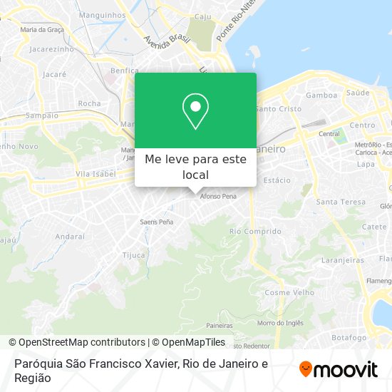 Paróquia São Francisco Xavier mapa