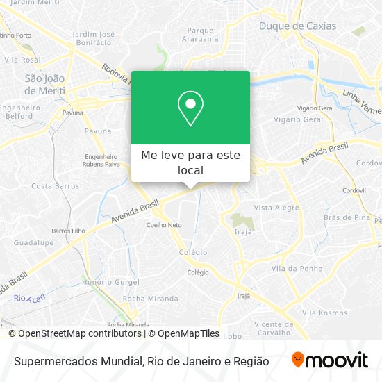 Supermercados Mundial mapa