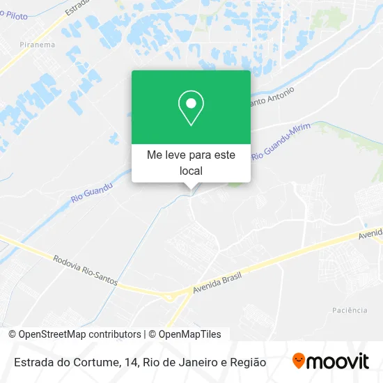 Estrada do Cortume, 14 mapa