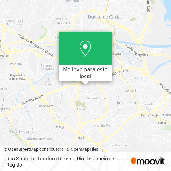 Rua Soldado Teodoro Ribeiro mapa