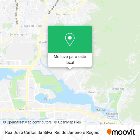 Rua José Carlos da Silva mapa