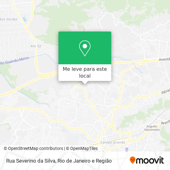 Rua Severino da Silva mapa