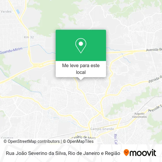 Rua João Severino da Silva mapa