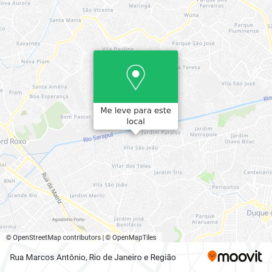 Rua Marcos Antônio mapa