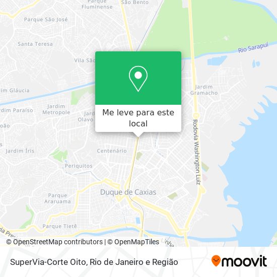 SuperVia-Corte Oito mapa