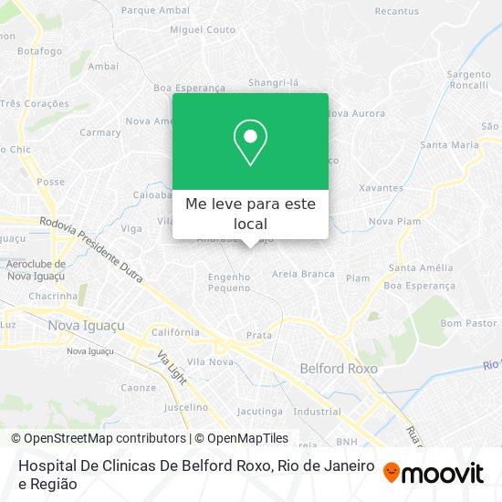 Hospital De Clinicas De Belford Roxo mapa