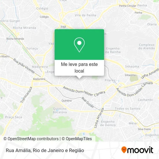 Rua Amália mapa