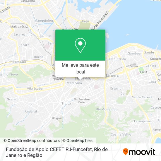 Fundação de Apoio CEFET RJ-Funcefet mapa