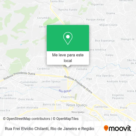 Rua Frei Elvídio Chilanti mapa