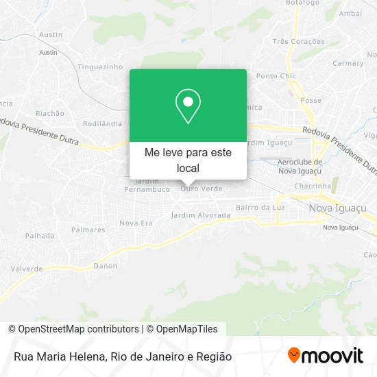 Rua Maria Helena mapa