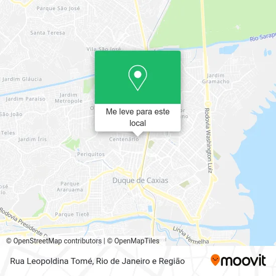 Rua Leopoldina Tomé mapa