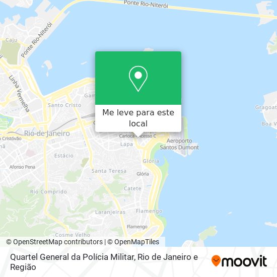 Quartel General da Polícia Militar mapa