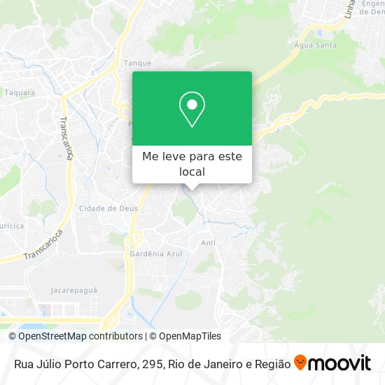 Rua Júlio Porto Carrero, 295 mapa
