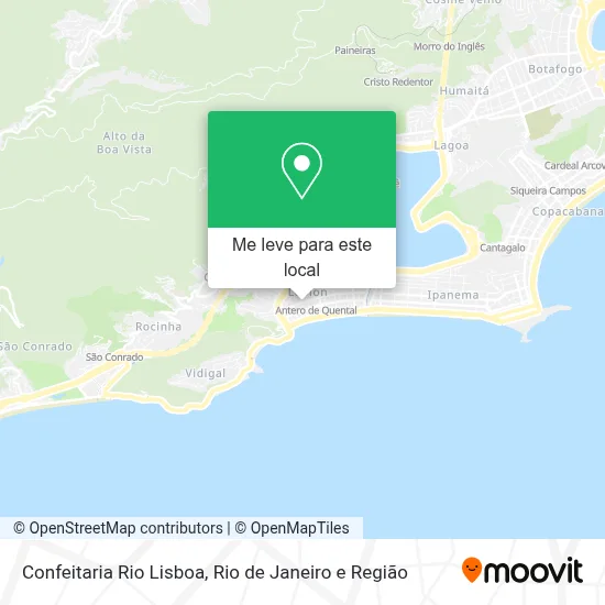 Confeitaria Rio Lisboa mapa