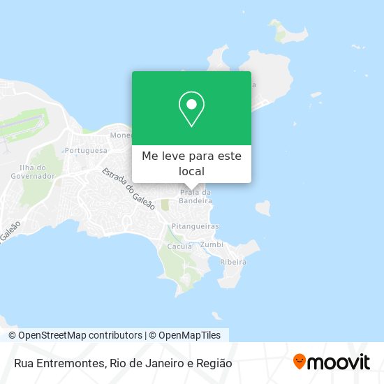 Rua Entremontes mapa