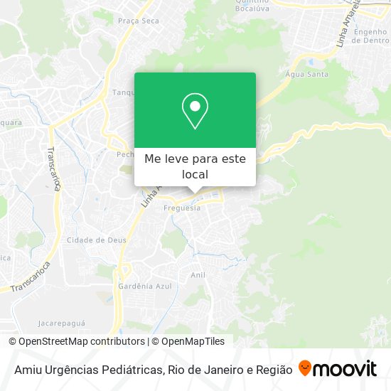 Amiu Urgências Pediátricas mapa