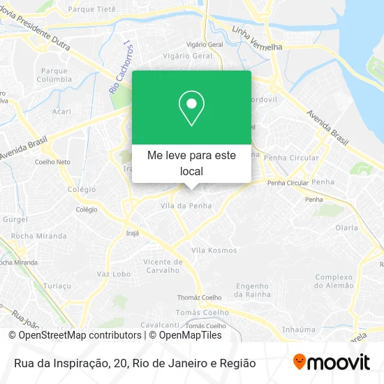 Rua da Inspiração, 20 mapa