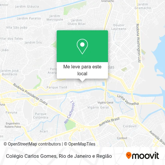 Colégio Carlos Gomes mapa