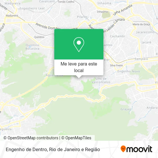 Engenho de Dentro mapa