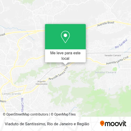 Viaduto de Santíssimo mapa