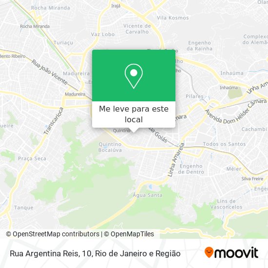 Rua Argentina Reis, 10 mapa