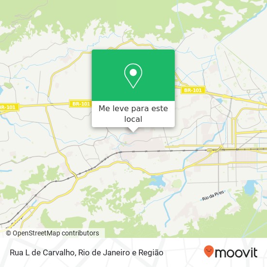 Rua L de Carvalho mapa